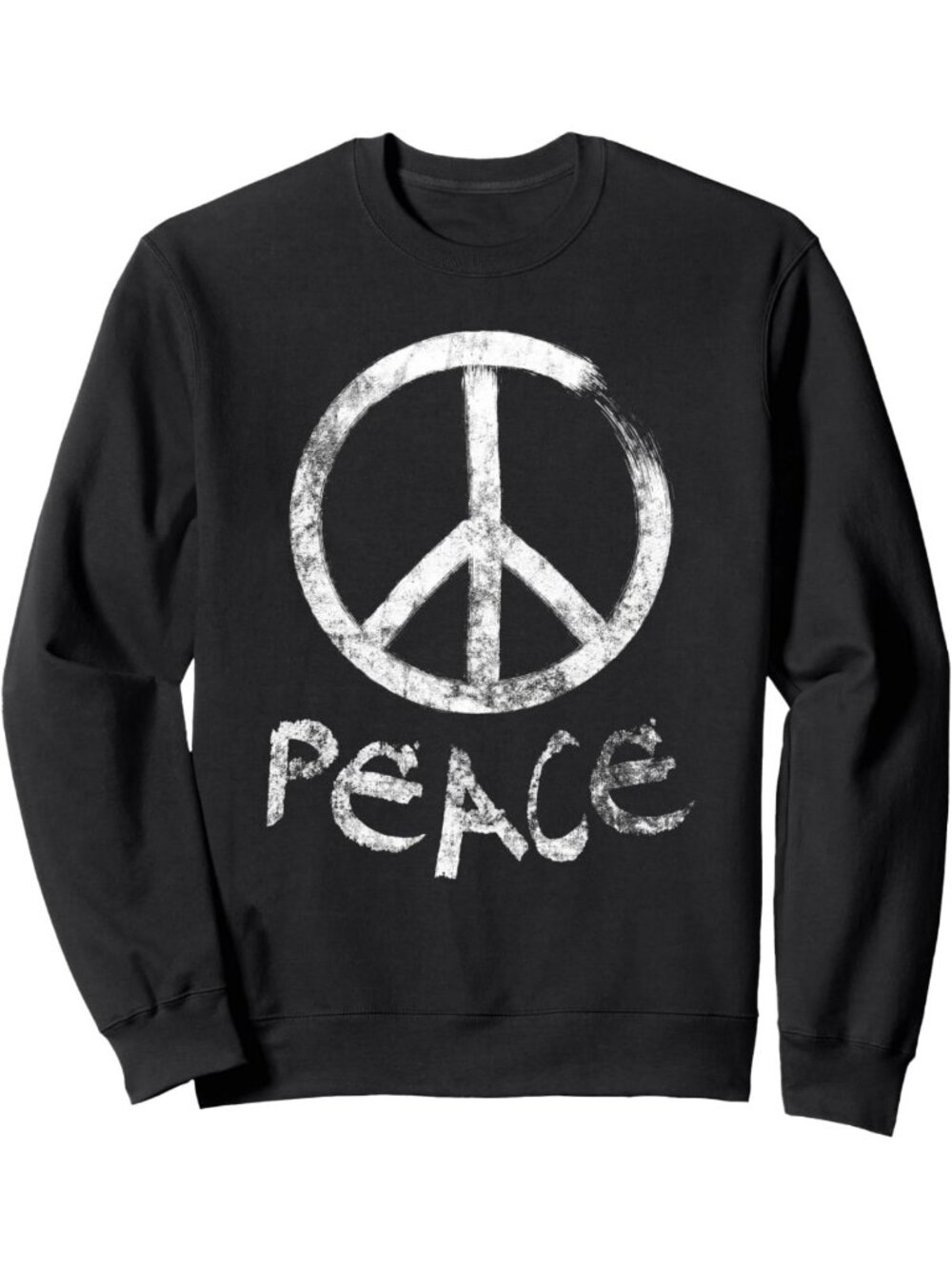 Vintage Peace Sign Sweatshirt | Cozy Graphic Pullover | Retro Style Top